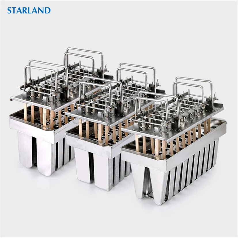 Stainless Steel Commercial DIY Popsicle Molds 20 Cells Ice Pop Mold Maker Accesorios Kitchen Ice Cream Bar Moulds 6 Options 2