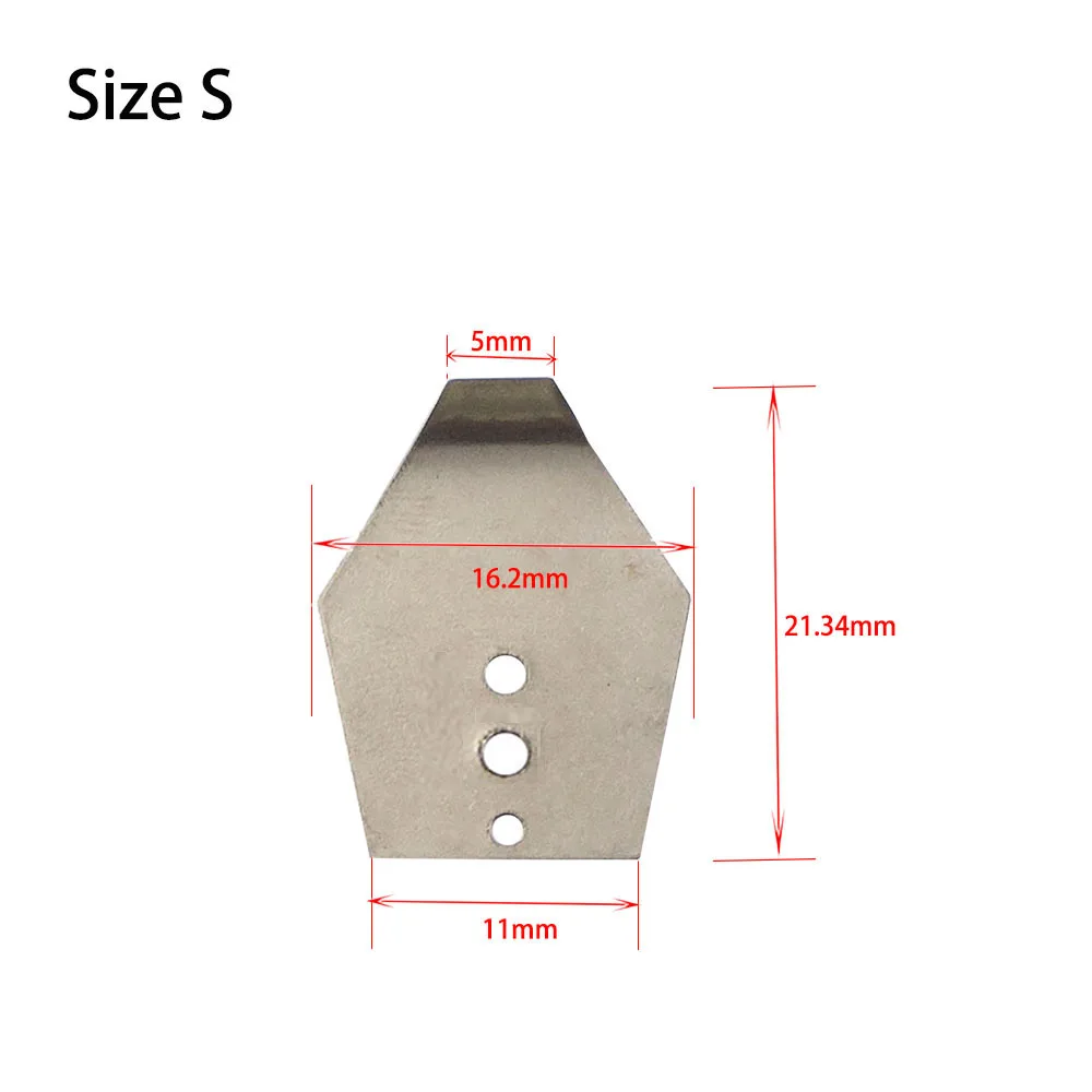 JonStar 20pcs/lot S/M/L Stainless Steel Swim Jig Blades M,Shakee Blades,Jig Dancer Blades Manufacture,Diy for jigs