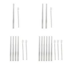 Многоразовые складной питьевой соломы из нержавеющей стали выдвижной соломы w/щетка