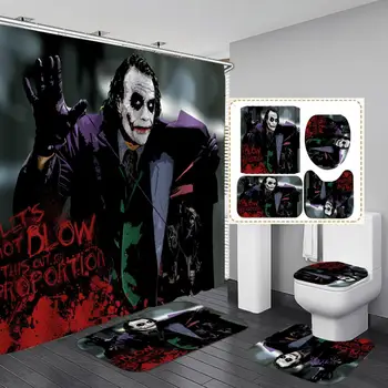 

Shower Curtain, Bathroom Curtains Accessories-Clown,Joker Killer, Arthur Fleck,Movie Theme