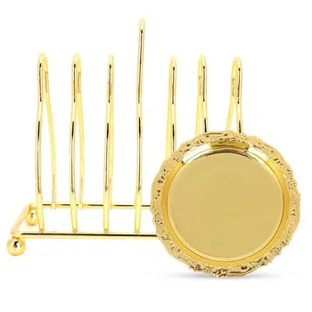 

Coaster European-Style Retro Metal Heat Insulation Crafts Pattern Home Decoration Record Coaster Cup Mat Black Retro Mug Coaster