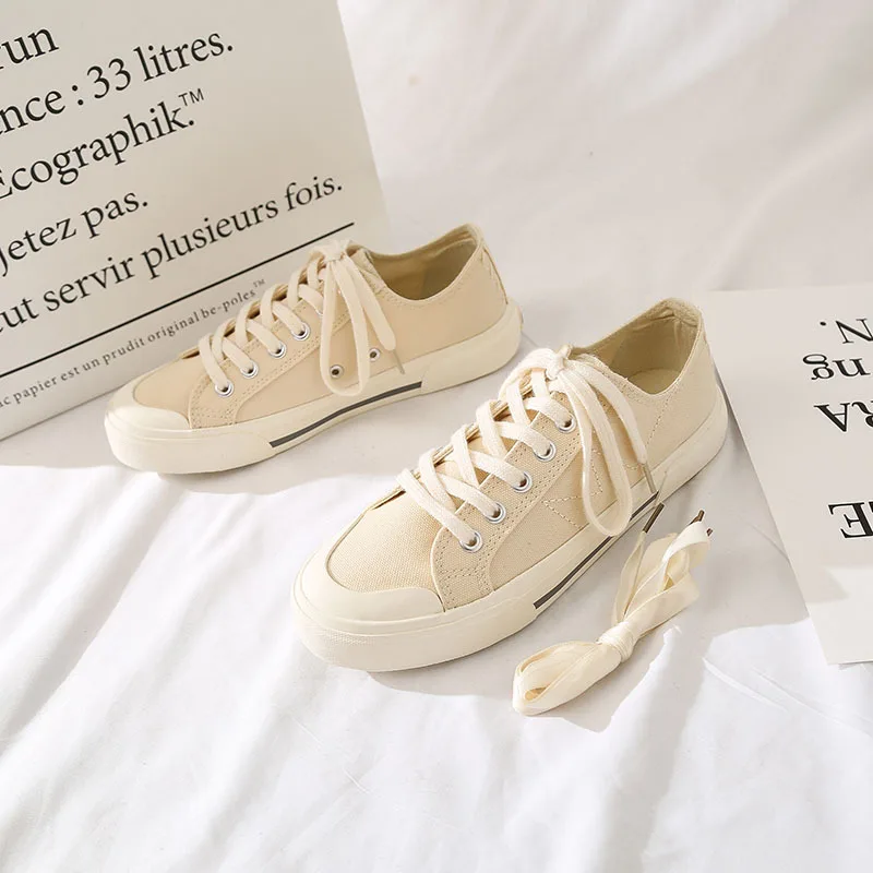 

QWEDF Multicolor Sneakers Women Canvas Shoes Women Fashion Vulcanize Shoes Summer Casual Comfortable and breathable D1-46