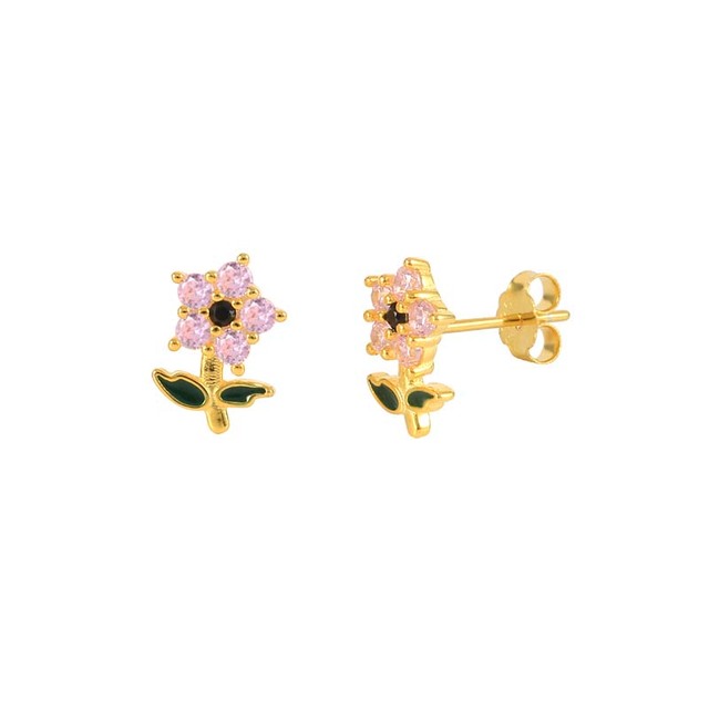 925 Sterling Silver All Pink Crystal Pave Hoop Earrings Pink Cubic Zirconia Stone Heart Moon Star Charm Earrings Jewelry