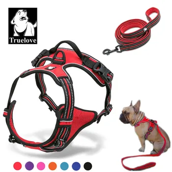 

Truelove No Pull Dog Harness And Leash Set Reflective Soft Padded Chihuahua Vest Harness Leash For Dog Dropshipping