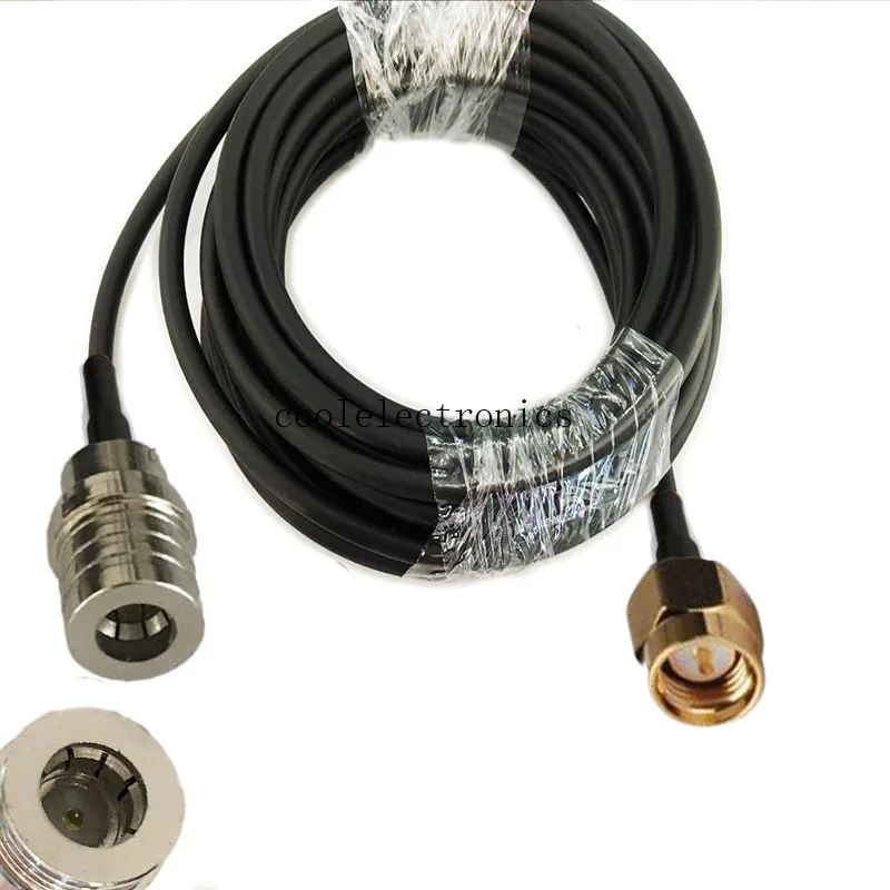 Коаксиальный кабель RG58 со штекером SMA на штекер QMA адаптер 50-3 коаксиальный 50 Ом см