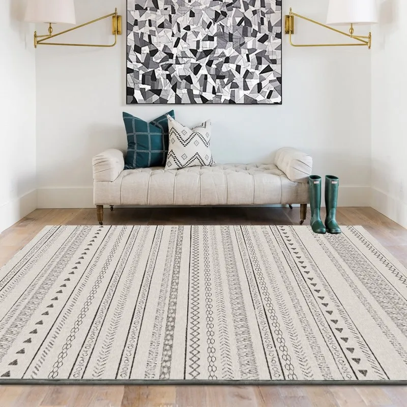  Moroccan Carpet Livingroom Modern Simple Bedroom Rug Sofa Coffee Table Rug Study Room Floor Mat Geo - 4000049353168