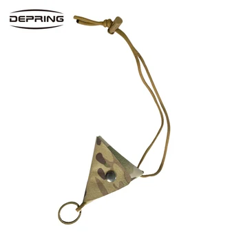 

Tractical 800D Nylon Triangle Coin Pouch Key Holder Pouch Multi-function Mini Bag with Neck Lanyard and Keyring for Hunting