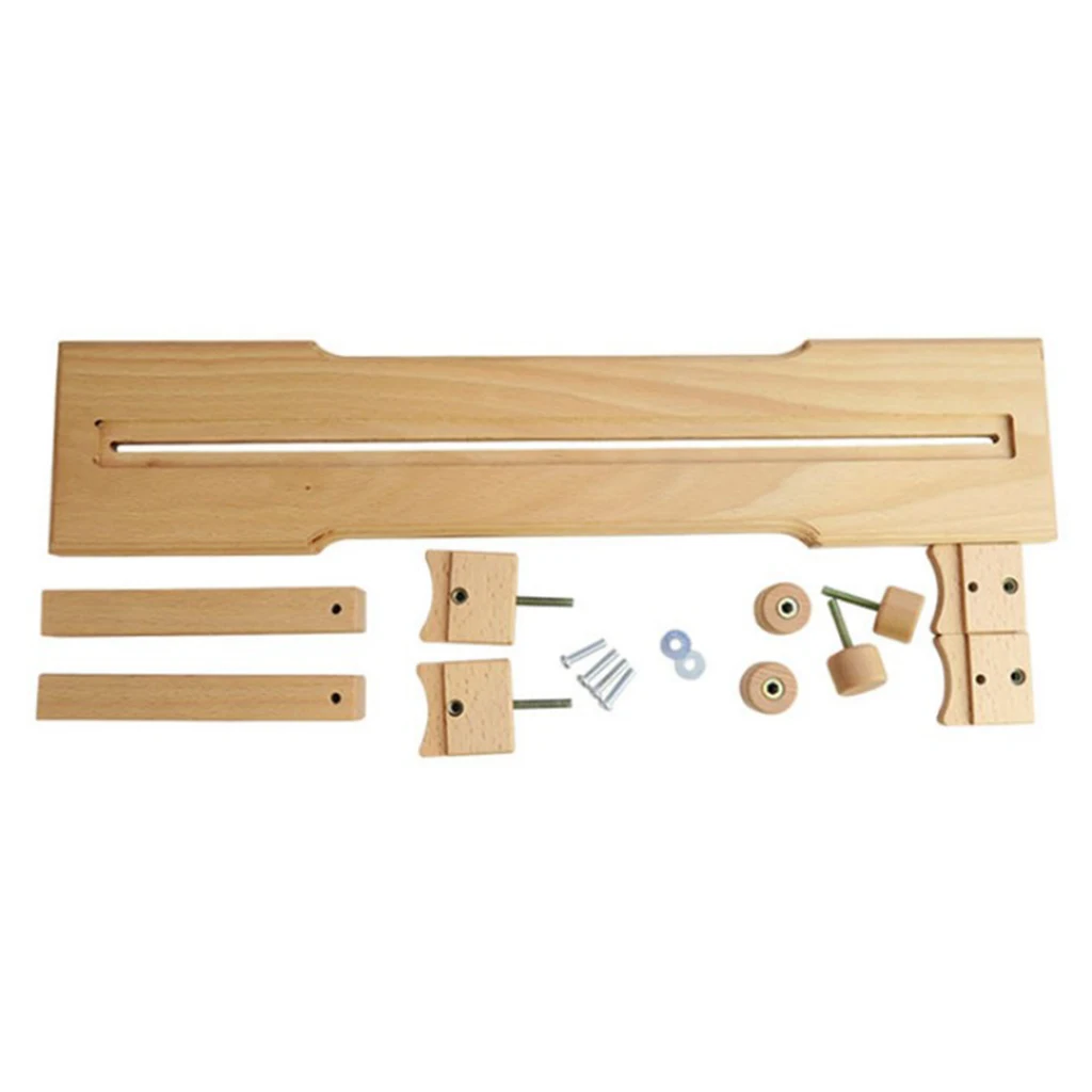 Diameter 15.75 Inch Embroidery Frame Hoop High Adjustable Wooden Stand Embroidery Frame Solid Wood Cross Stitch Rack Holder