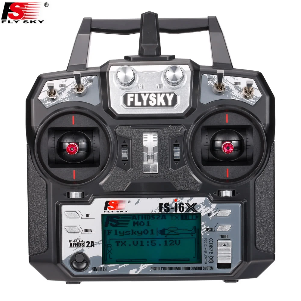 

Original Flysky FS-i6X 10CH 2.4GHz AFHDS 2A RC Transmitter+FS-iA6B/FS-iA10B/FS-X6B/FS-A8S Receiver For Rc Airplane(Mode 2)