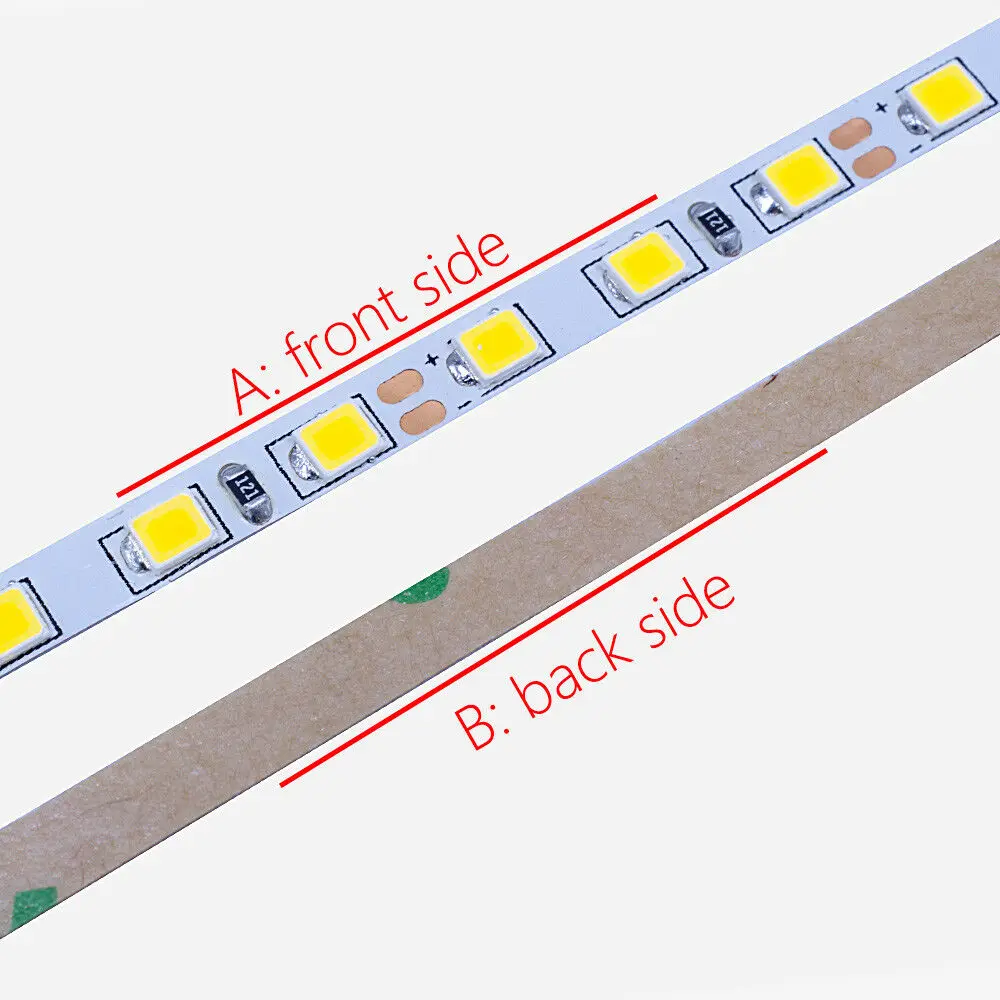 1 м-5 м белый 120LED/м SMD 2835 600 Светодиодная лента DC12V супер яркий 5/8 мм PCB