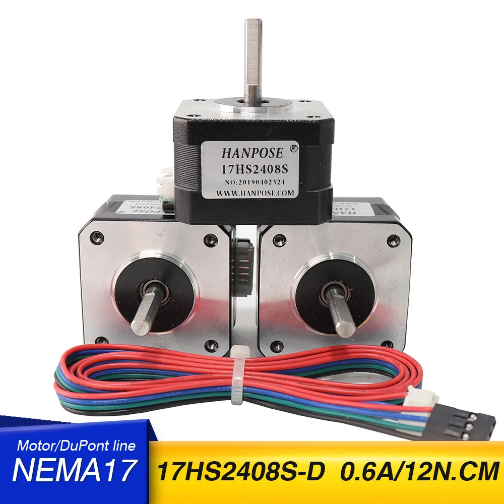Шаговый двигатель Nema17 42 двигателя 0 6 А 28 мм 12 Н. См 17HS2408S 42BYGH 4 провода для