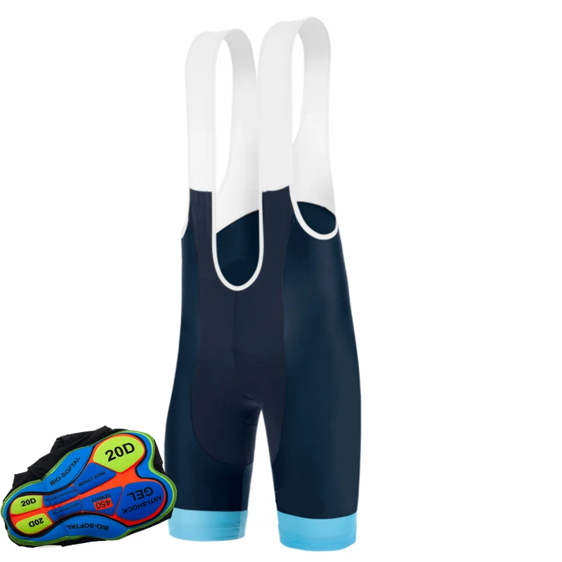 Cycling Bib Shorts Pro Team Mtb Bike Pants Tights For Men Summer Breathable Quick Dry 20D Gel Padded