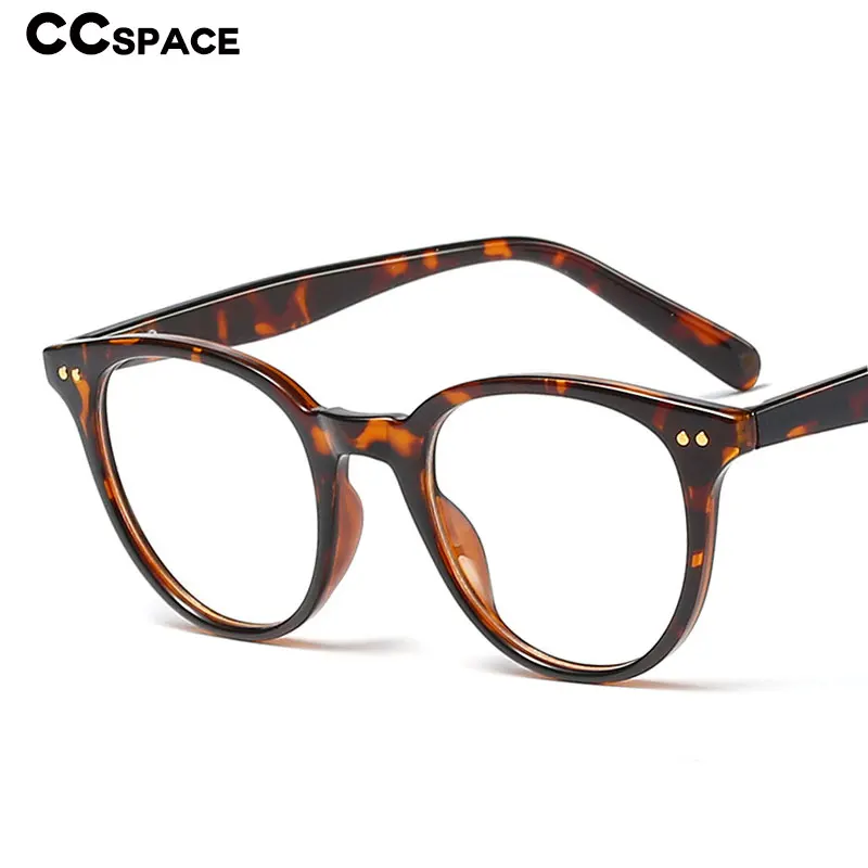 45965 кошачий глаз круглые очки с заклепками оправа для мужчин и женщин Оптические модные компьютерные очки