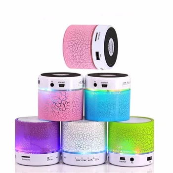 

2020 Factory price Portable Mini led light smart wireless Bluetooth Speakers s10 with FM radio
