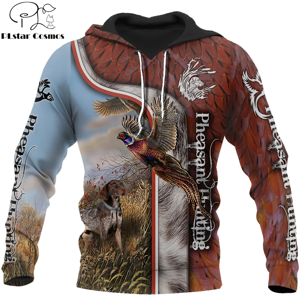 

Pheasant hunting 3D All Over Printed Mens autumn Hoodie Harajuku Unisex Casual Pullover Streetwear Jacket Tracksuits DK165