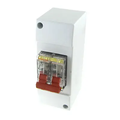

AC 400V 20A 2P Transparent Mini Circuit Breaker MCB with Housing