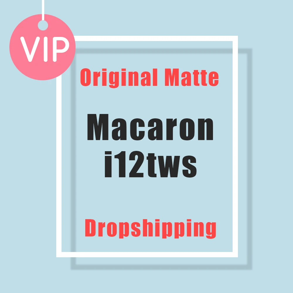Macaron i12 Tws Wireless Headphones Bluetooth 5 0 Earphones Original Inpods 12 Touch Pop Up True Earbuds Earpiece PK i11 i9s Tws