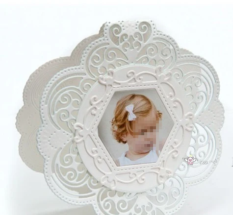 Lace oval round frame metal Cutting Dies Stencils DIY Scrapbooking Paper/photo Cards Embossing | Дом и сад