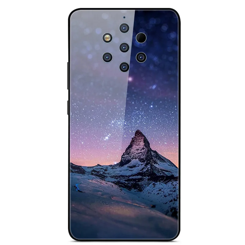 Для Nokia 9 PureView чехол из закаленного стекла «Планета космос» чехол из стекла для Nokia 9 Pure View Nokia9 PureView Coque Shell