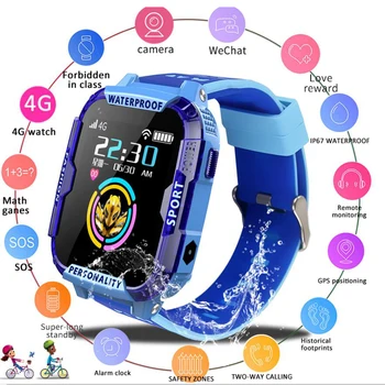 

New Children smart watch Remote Camera Monitor GPS WIFI Tracker Location Kid Child Student 4G Phone watches SOS Video Call