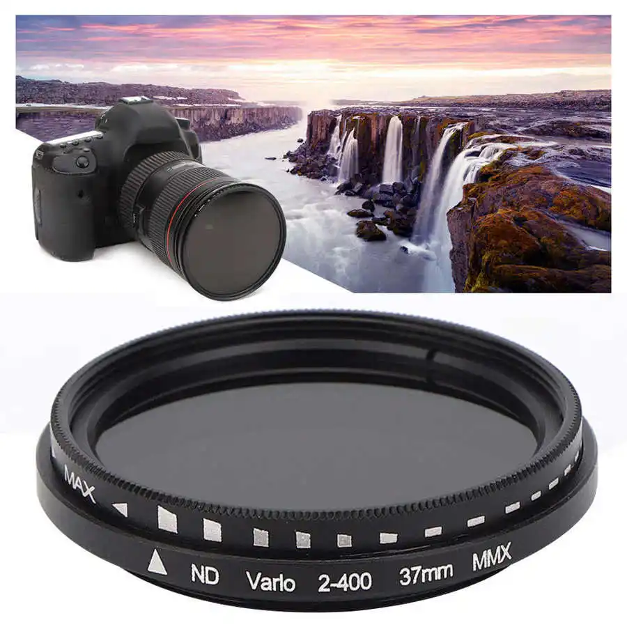 HOT Junestar ND Lens Filter ND2 400 37mm Photography for Canon/Nikon