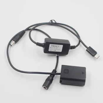 

USB C PD NP-FW50 Dummy Battery AC-PW20 DC Coupler Power Adapter for Sony Alpha 7 a7 a7S a7II a7R A3000 A5000 A6000 NEX5 NEX3 NEX
