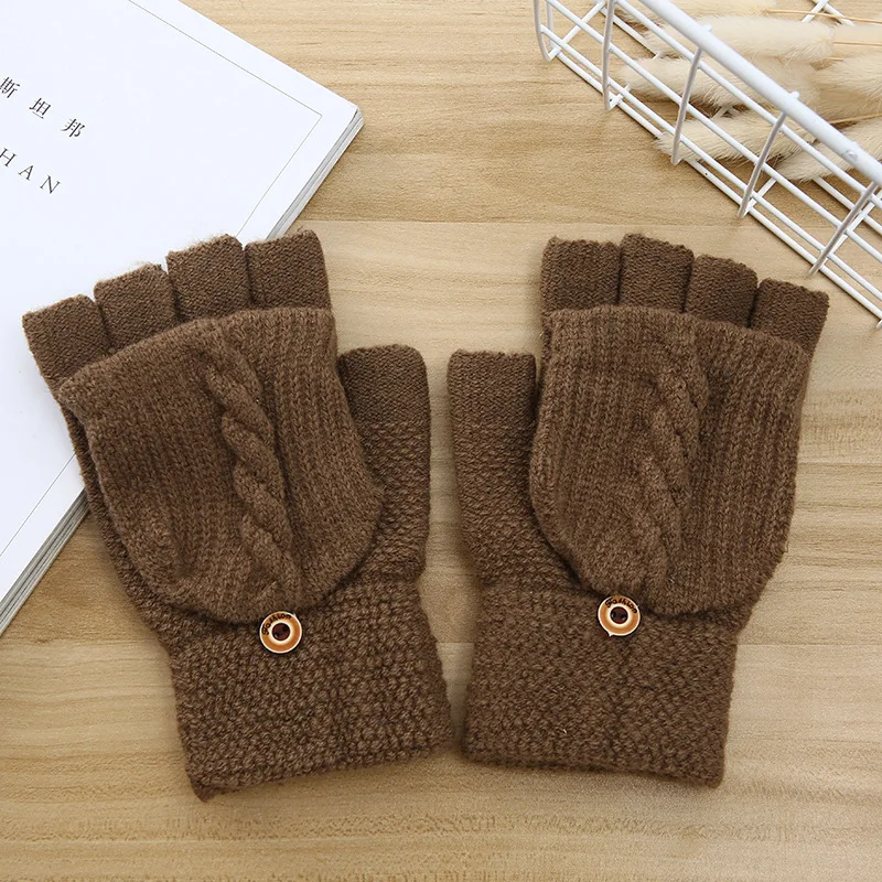 Новые модные женские мужские перчатки для рук, теплые зимние перчатки без пальцев, высококачественные женские перчатки, подарок, горячая Распродажа