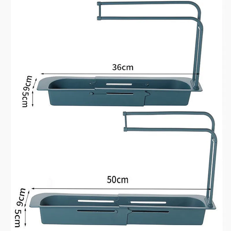 Kitchen Sink Drain Rack Creative PP Gel Drainage Rack Tableware Sponge Soap Drying Telescopic Sink Holder Storage Drain Basket 4