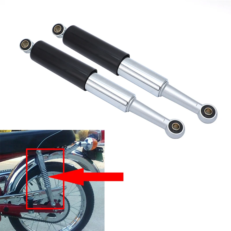 335mm 13.19&quot Rear Shock Absorbers Black &amp Chrome For Honda CT70 C70 CL70 CT90 CT110 XL75 S65 S90 CL90 SS50 CT200 | Автомобили и