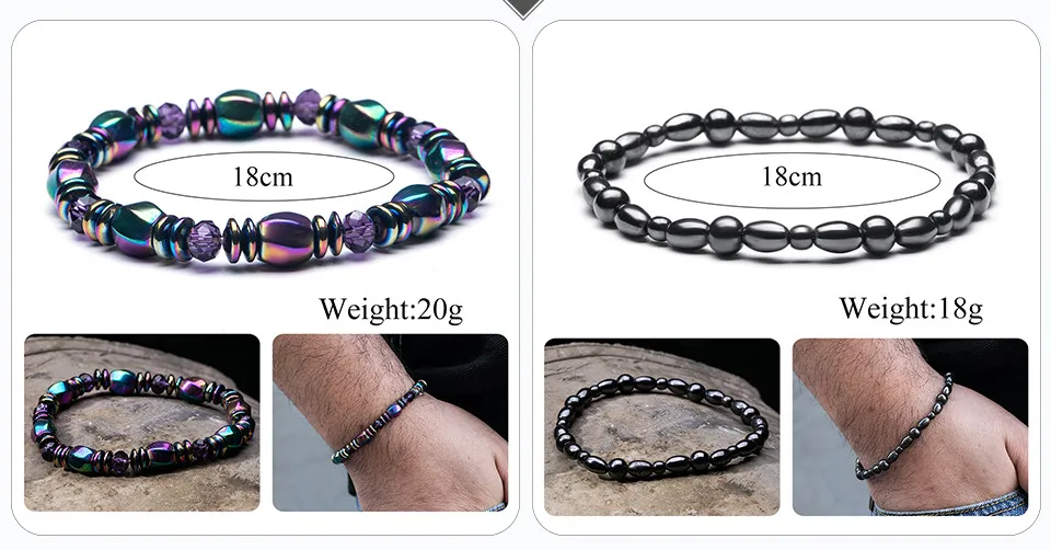10mm8mm6mm Hematite Lava Matt Natural Stone Bracelets Bangles Bracelet Men Jewelry Strand Bracelets Wrap Bracelet Wristband  (120)