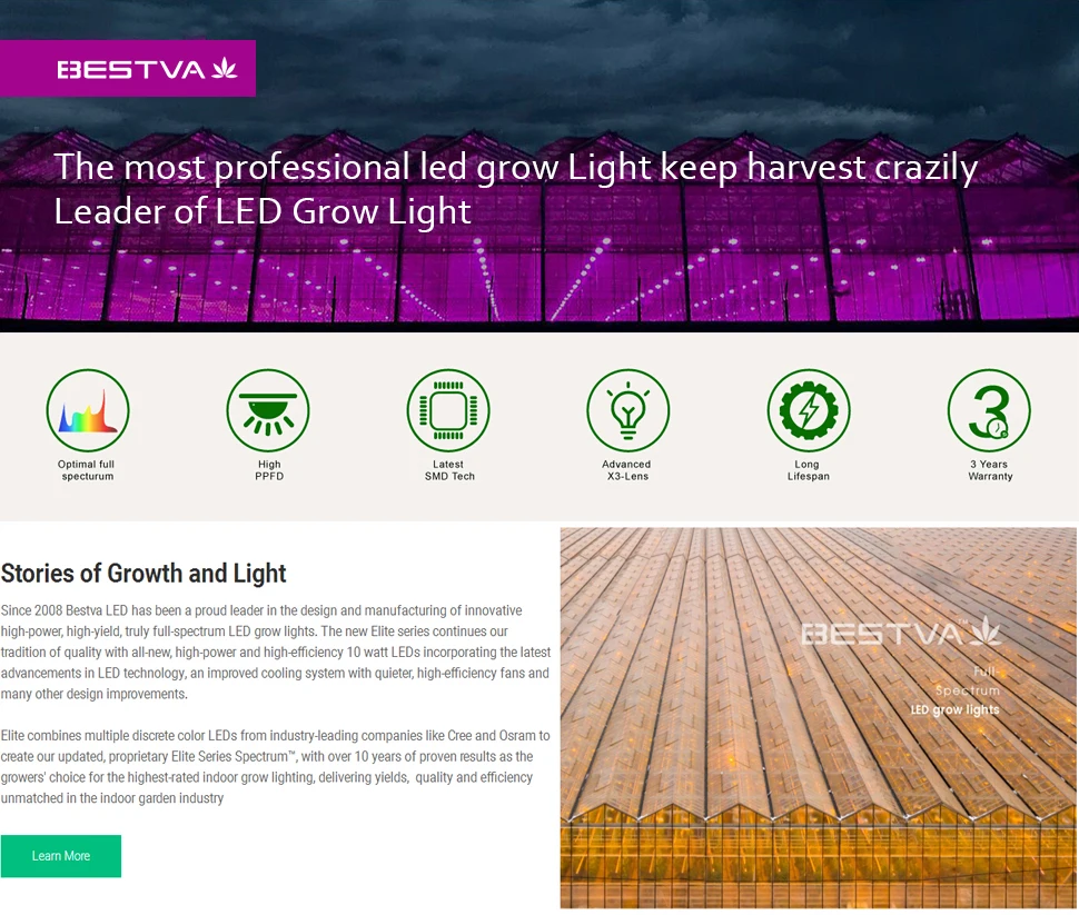 BestVA led grow светильник полный спектр 1000 Вт двойные переключатели Veg цветение режимы
