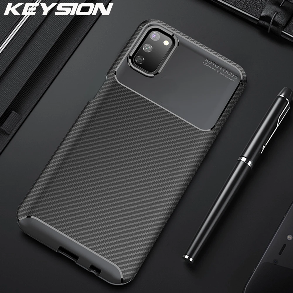 Чехол KEYSION для Samsung A71 A51 A70 A50 30 20 10 40 A20S силиконовый чехол из углеродного волокна