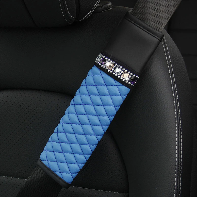 Funda para cinturón de seguridad de Protector de cojín de cuero transpirable, cinturones de seguridad universales, protección de hombro|Cinturones de seguridad y amortiguación| - AliExpress