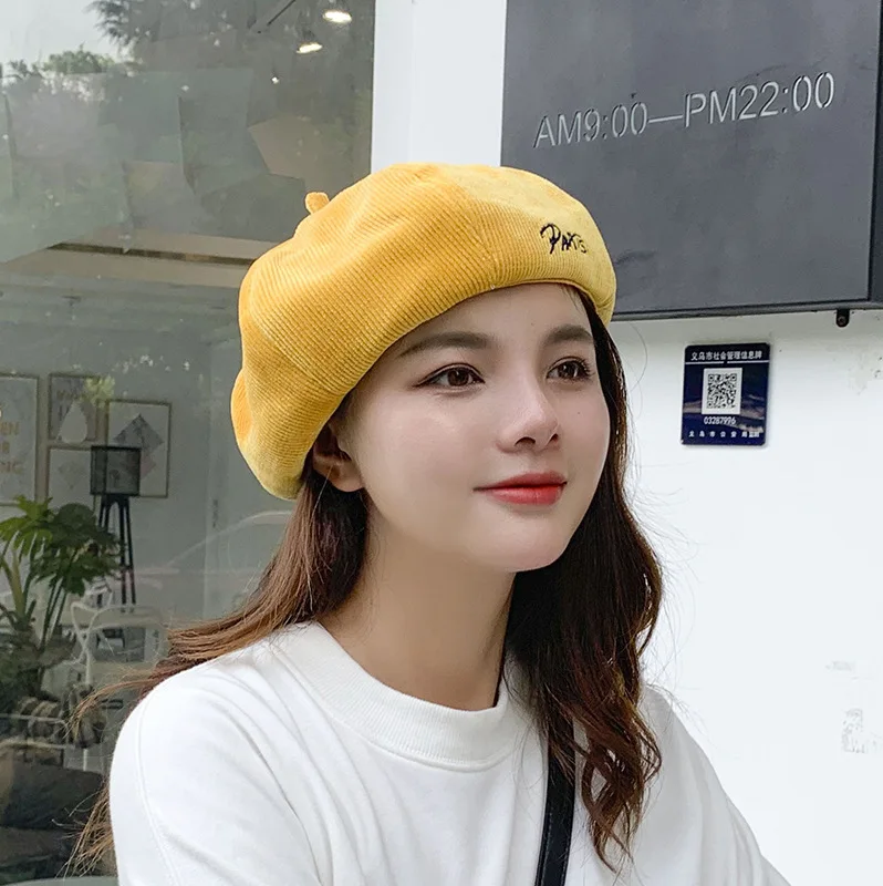 

Boinas Para Mujer Bailey Hat Female Autumn and Winter Korean Style Trendy Literary Pumpkin Hat Sombreros De Mujer Kapelusz 2020