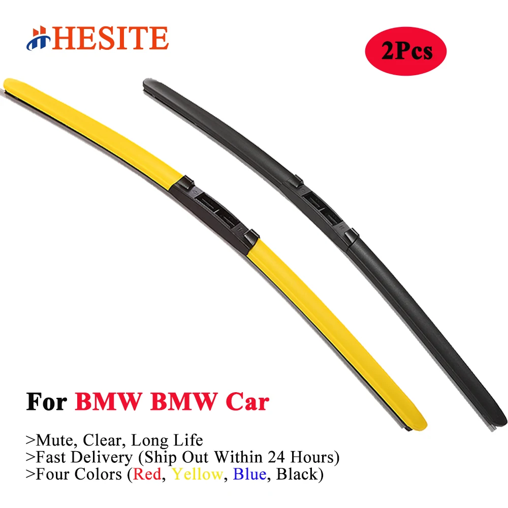 HESITE Colorful Windshield Wiper Blades For BMW Series Car 1 F20 2 F22