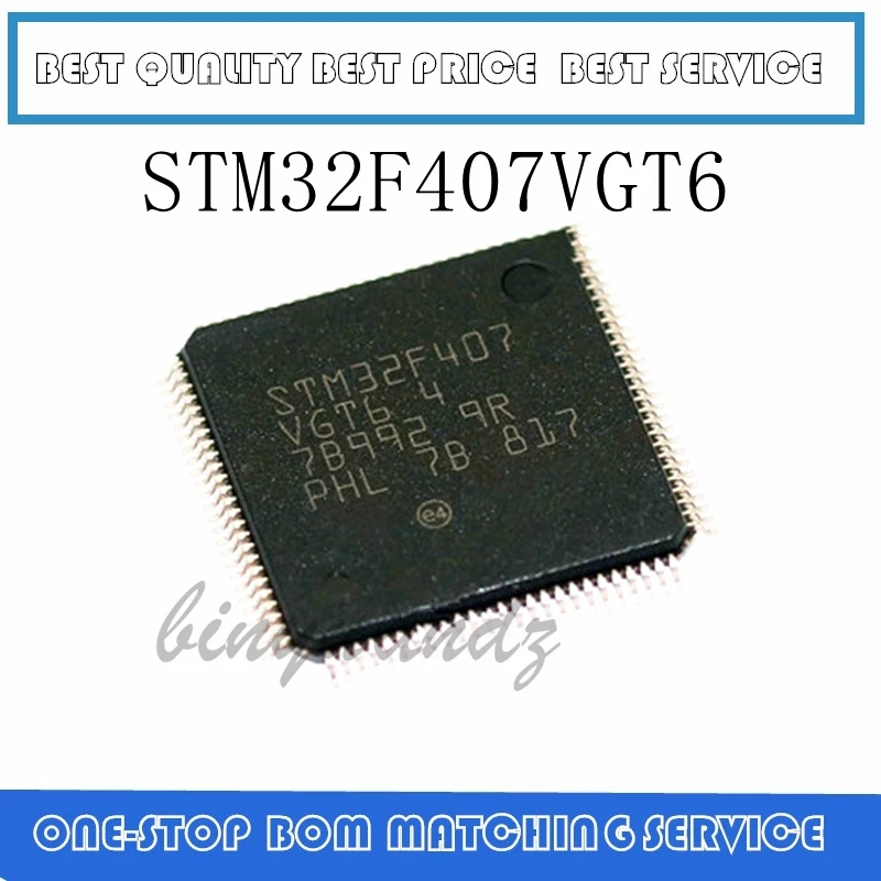 2 шт. ~ 10 шт. STM32F407VG STM32F407VGT STM32F407VGT6 QFP-100