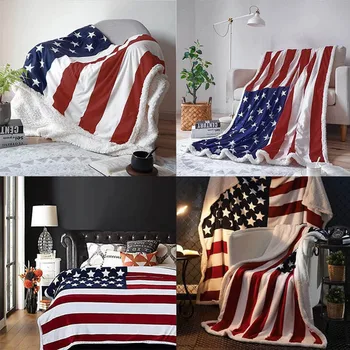 

Flannel Super Soft Super Deluxe Healing Square Blanket Thick 3D Digital Printing Pattern