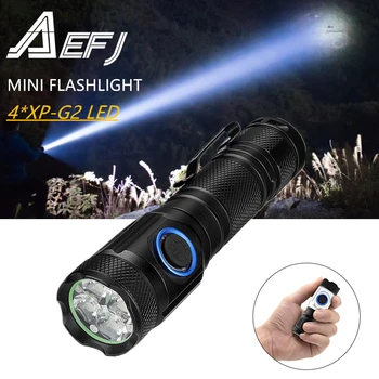 

Multi-functional tactical flashlight 4*XP-G2 LED 18350 18650 IPX6 Waterproof Aluminum USB Rechargeable Flashlight Linterna Torch