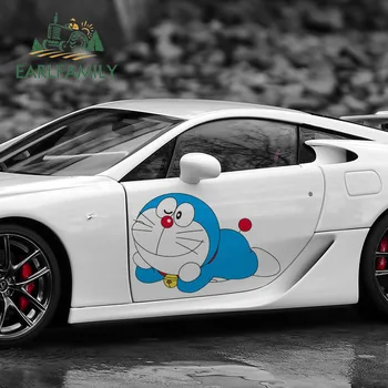 

EARLFAMILY 43cm x 29.7cm For Doraemon Car Stickers Motorcycle Fine Decal Personality Cartoon Creative Occlusion Scratch Decor