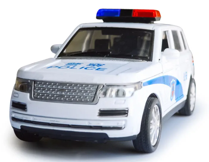 1:32 Toyota prado X6 полицейская модель автомобиля из сплава патруль вагон автомобиль acousto-optic SUV с выдвижной спинкой для мальчика Игрушки Подарки