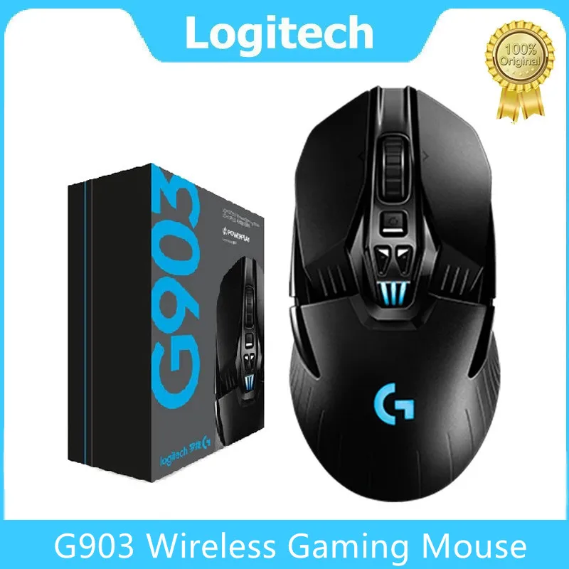 Logitech G903 HERO LIGHTSPEED Wireless Gaming Mouse RGB Mouse 16000DPI  Ergonomics Computer Mouse Dual Mode Original - AliExpress