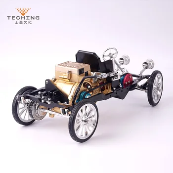 

DIY Assemble Single Cylinder Engine Minicar Metal Assembly Model for Adults Gift Toys