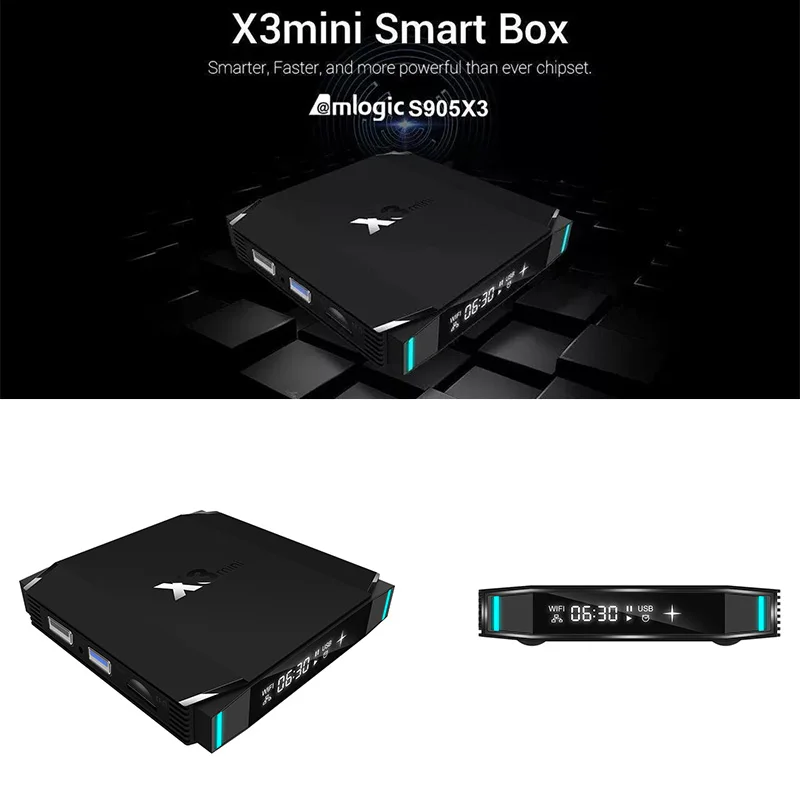 ТВ приставка Eachlink X3mini Android Amlogic S905X3 4 ГБ DDR3 RAM 32 ГБ/64 Гб ROM 5G WIFI bluetooth 1 9 0 4K 8K