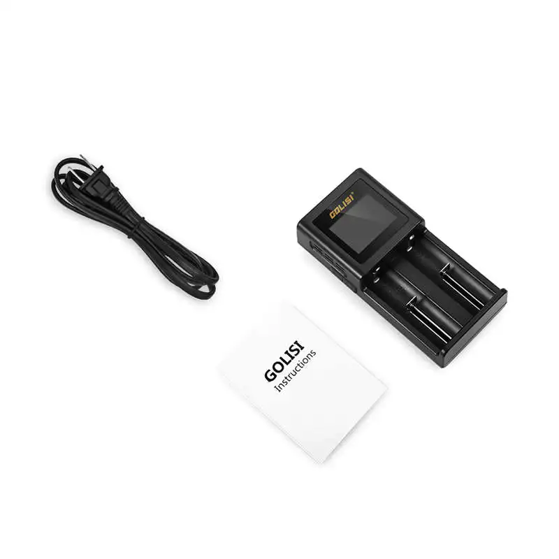 Golisi S2 2.0A умное зарядное устройство Lcd для 18650 20700 26650 Li-Ion Ni-MH Ni-Cd Aa Aaa перезаряжаемое зарядное устройство для батареи(штепсельная Вилка европейского стандарта