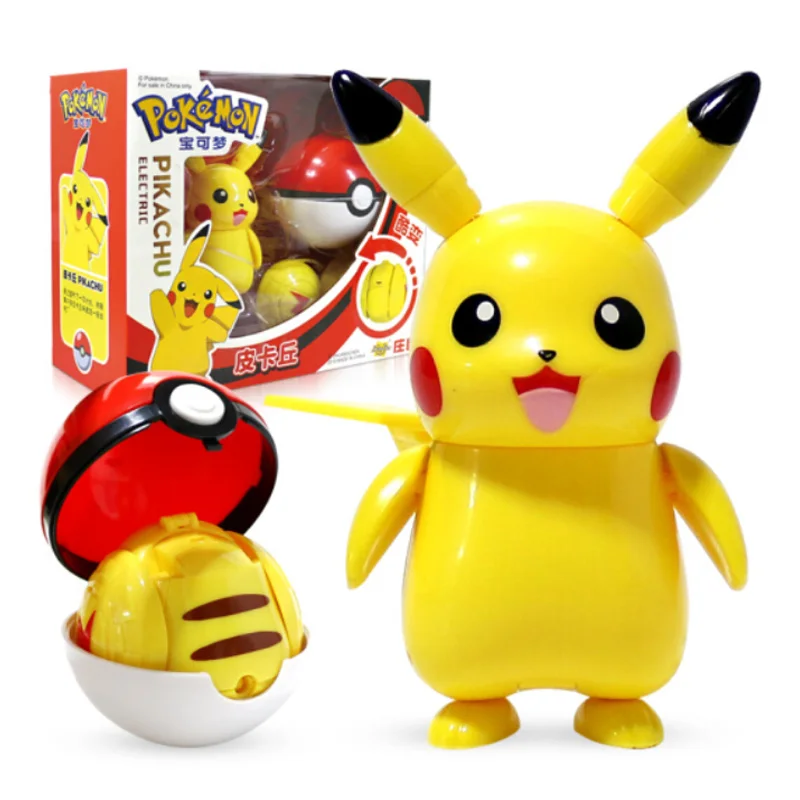 TOMY Покемон экшн Морфинг Pokeballs Super Wings трансформации игрушки для ребенка Пикачу