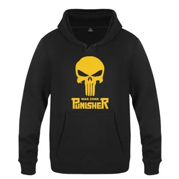 

Mens Hoodies Movie Punisher Skull Printed Hoodie Men Fleece Long Sleeve Men's Sweatshirt Skate Bodybuilding Tracksuit Moletom