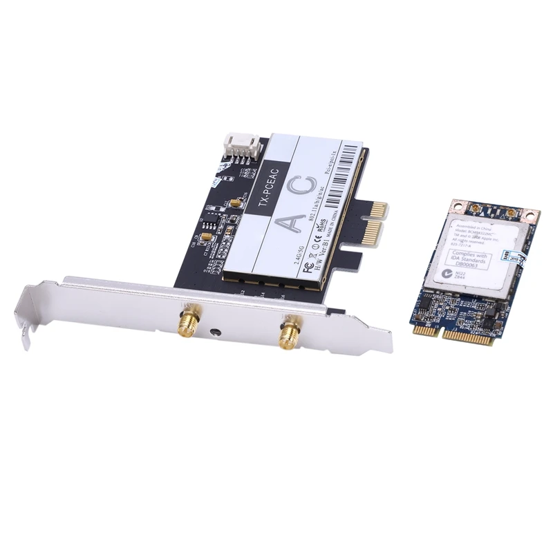 PCi Express 7260AC 2,4G/5G двухдиапазонный 7260HMW 867 Мбит/с беспроводной PCI-E Wi-Fi Bluetooth 4,0 7260 wifi карта настольная AC-7260 WL