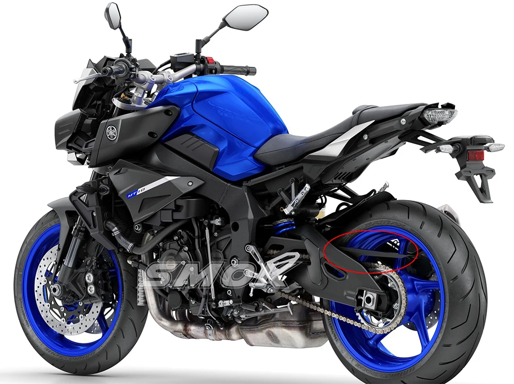 Настоящее углеродное волокно задняя цепь Защитная крышка для Yamaha MT10 MT 10 MT-10