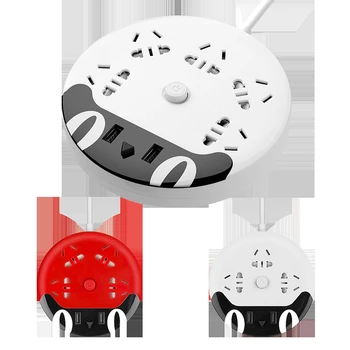 

Electrical Sockets Creative usb socket adapter plug wireless row board with wire connection long line multifunctional home witho