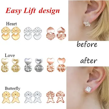 

Hypoallergenic Earring Lifter Fits All Post Earrings Earlobe Stud Back Nut Lift Support For Women Earings Accessories Fashion